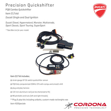 Cordona quickshifter voor Ducati Monster 796
