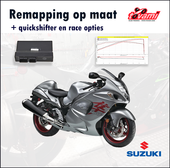 Tovami remapping, quickshifter and race options Suzuki GSX1300R Hayabusa 2013-2019