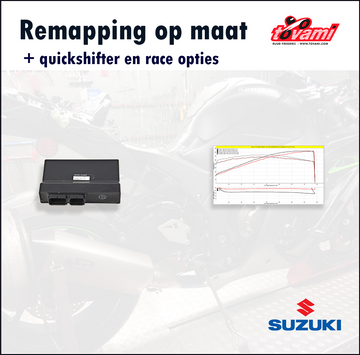 Tovami remapping, quickshifter and race options Suzuki GSXR750 2014-2019